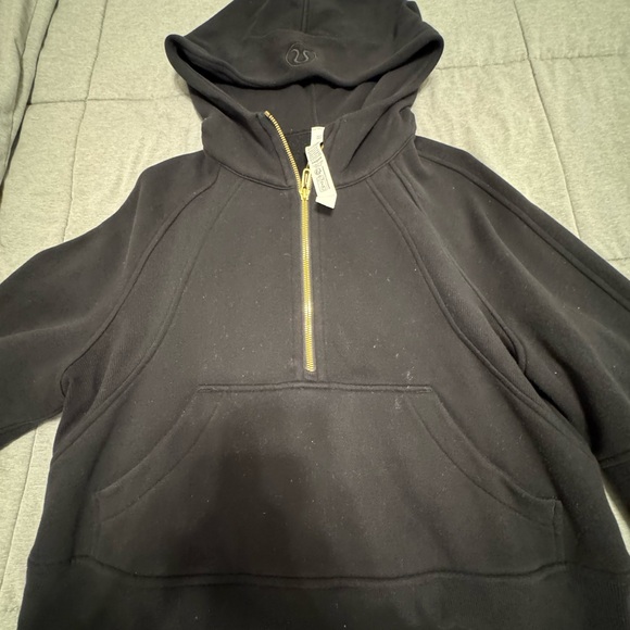 lululemon athletica Sweaters - lululemon scuba jacket black and gold